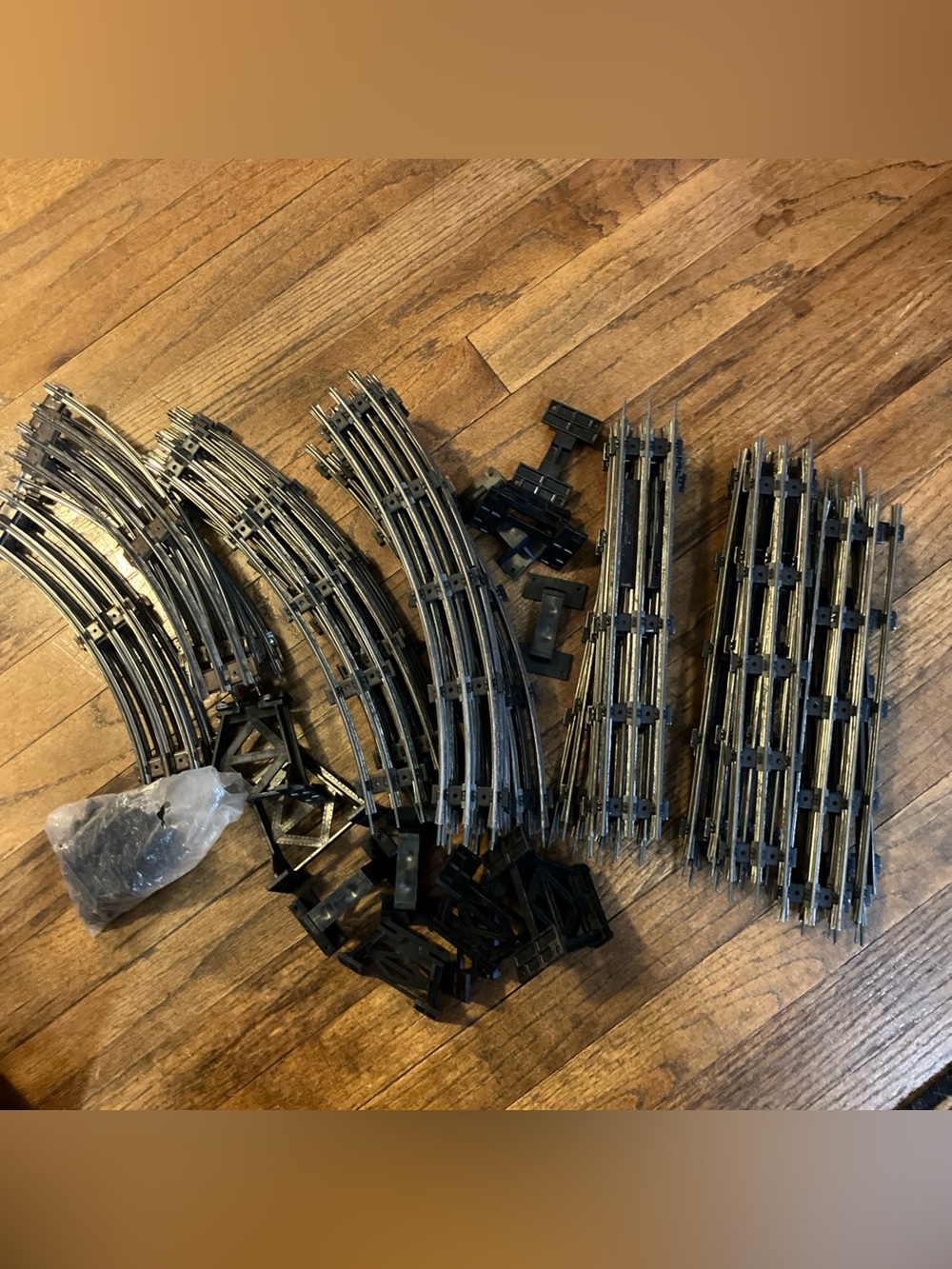 Black Model Train Track Pieces - Home Accents